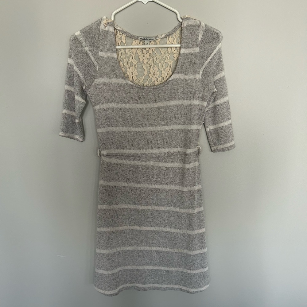 Grey stripped Charlotte Russe dress